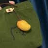 Mango Bag Charm – Handmade Fruit Keychain