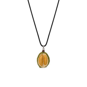 Durian Pendant Necklace – Handmade Realistic Fruit Jewelry | Thorned Treasure by PocketWisp