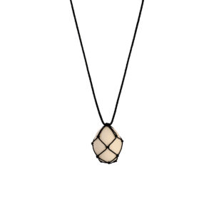 Egg Pendant Necklace – Handmade Wrapped Yarn Jewelry | Sunny Side Up by PocketWisp