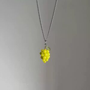 Grape Cluster Pendant Necklace – Handmade Artistic Fruit Jewelry | A Bunch of Us by PocketWisp