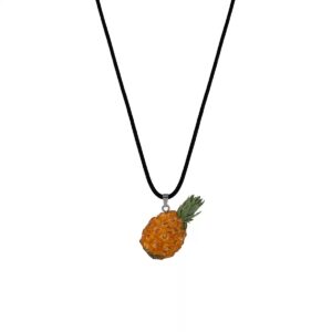 Mini Pineapple Pendant Necklace – Handmade Tropical Fruit Jewelry | Sweet Crown by PocketWisp