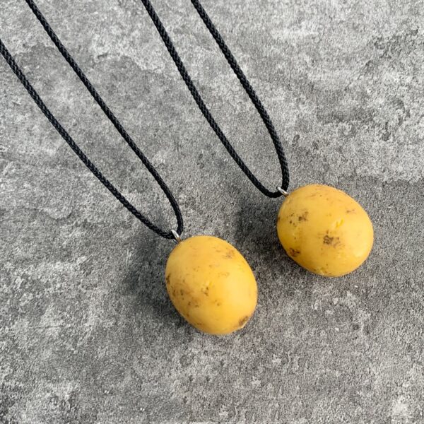 Mini Potato Necklace – Handmade Cute Pendant Jewelry | Pocket Potato by PocketWisp - Image 2