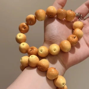 Fruit Beaded Bracelet – Handcrafted Miniature Fruit Jewelry
