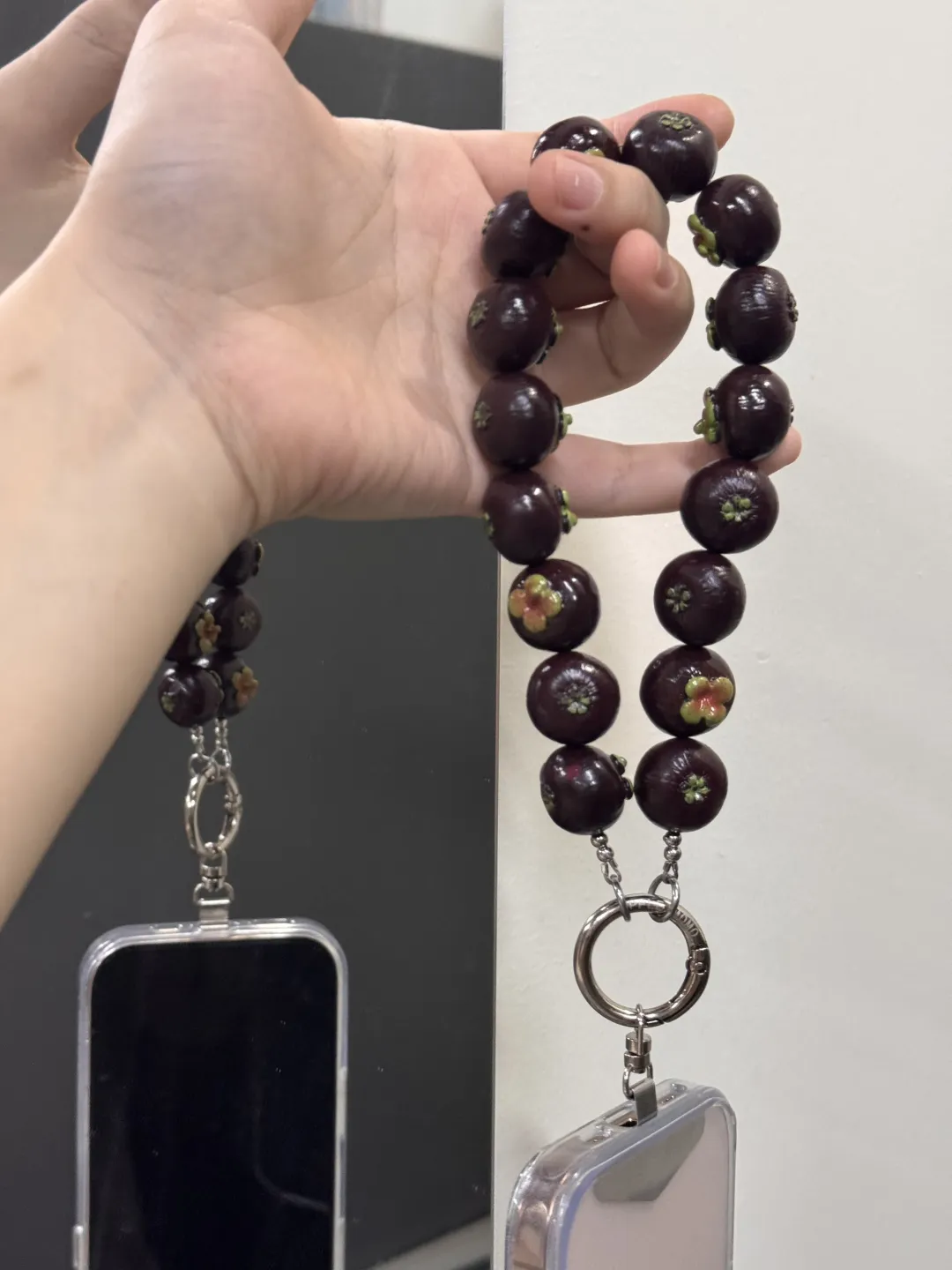 Fruit Bag Charm Strap – Handcrafted Realistic Miniature Keychain